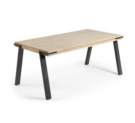 MESA COMEDOR MODELO DISSET MADERA DE ACACIA 160X90