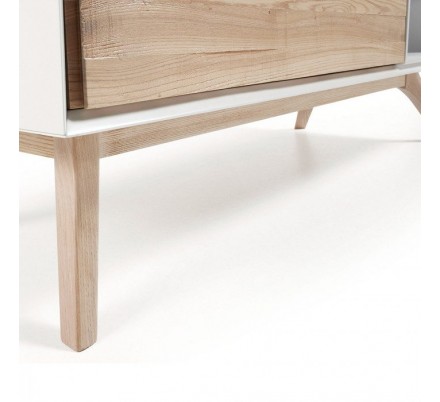 MUEBLE TV 1 PUERTA MODELO QUATRE DM-MADERA DE FRESNO 134x56