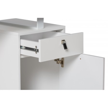 ESCRITORIO RUDY DM-METAL BLANCO MATE 140X60