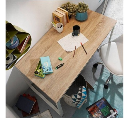 ESCRITORIO LISBET METAL-DM BLANCO 120X60