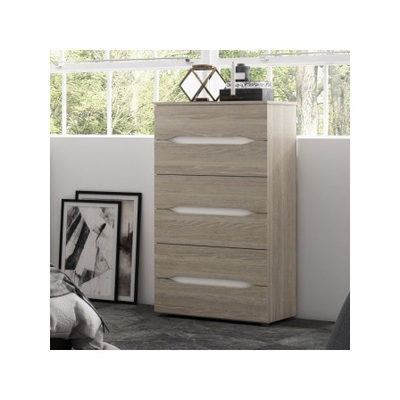MESITA DE NOCHE ELEANOR 2 CAJONES LAMINADO SINTÉTICO 54X43