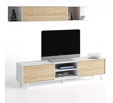 Mueble Salón Blanco - Roble Stylus Plus - Colección Nórdica