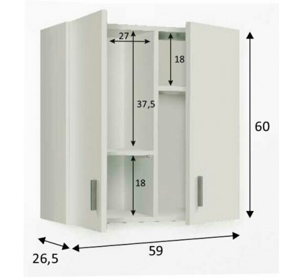 Mueble Alto Multiusos Color Blanco