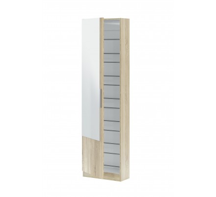 ZAPATERO 1 PUERTA CON ESPEJO BLANCO ARTIK 180X50