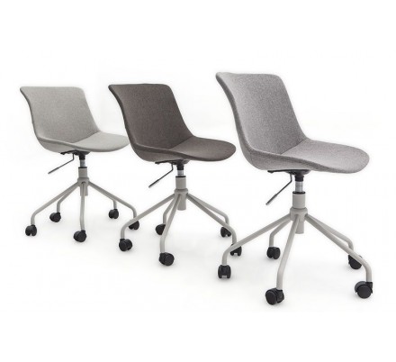 SILLA OFICINA MODELO LEO TAPIZADO VARIOS COLORES