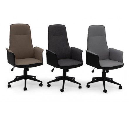 SILLA OFICINA MODELO PLATTÓN TAPIZADA VARIOS COLORES