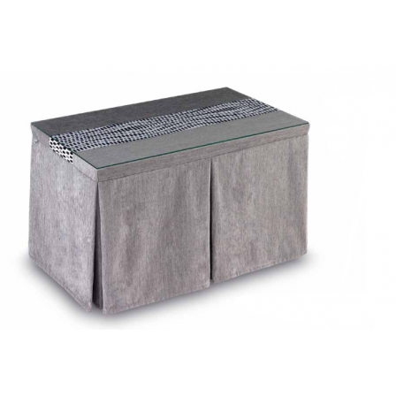 Mesa Camilla Modelo Rocky de 110x70 o 120x70 con Enaguas Incluidas