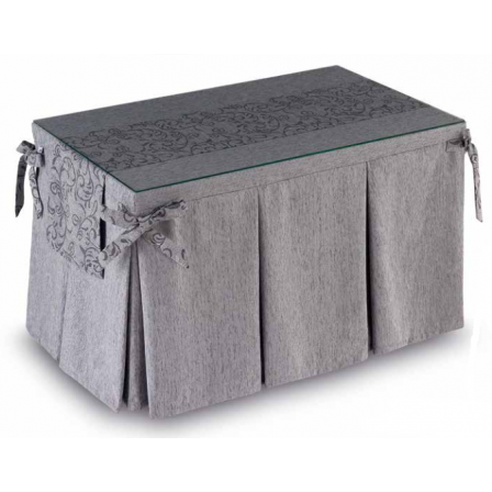 Mesa Camilla Modelo Rocky de 110x70 o 120x70 con Enaguas Incluidas