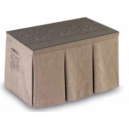 Mesa Camilla Modelo Rocky de 110x70 o 120x70 con Enaguas Incluidas