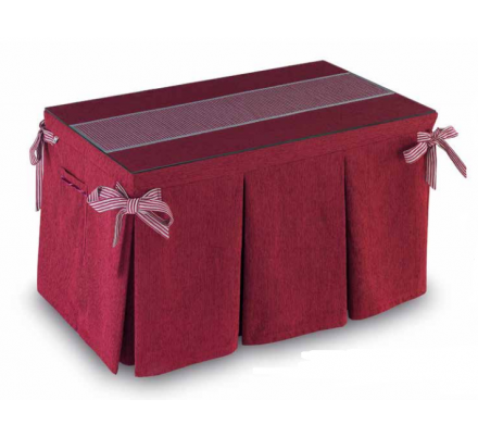 Mesa Camilla Modelo Rocky de 110x70 o 120x70 con Enaguas Incluidas