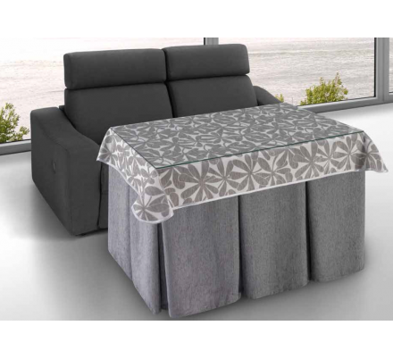 Mesa Camilla Modelo Rocky de 110x70 o 120x70 con Enaguas Incluidas