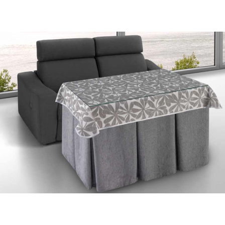 Mesa Camilla Modelo Rocky de 110x70 o 120x70 con Enaguas Incluidas