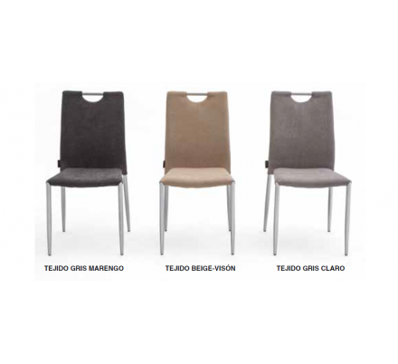 Silla Comedor Romina Tapizada Varios Colores