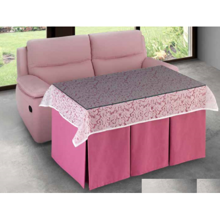Mesa Camilla Modelo Rocky de 110x70 o 120x70 con Enaguas Incluidas