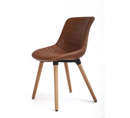 Silla Comedor Tena Ecocuero Varios Colores