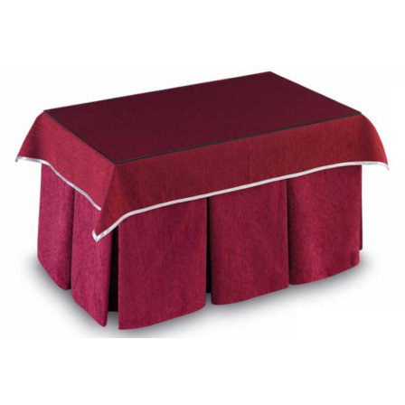 Mesa Camilla Modelo Rocky de 110x70 o 120x70 con Enaguas Incluidas