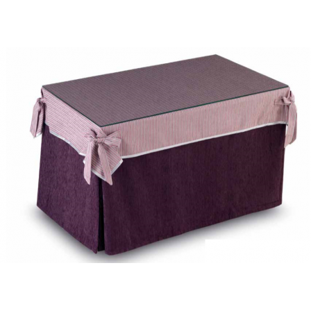 Mesa Camilla Modelo Rocky de 110x70 o 120x70 con Enaguas Incluidas
