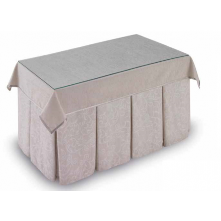Mesa Camilla Modelo Rocky de 110x70 o 120x70 con Enaguas Incluidas