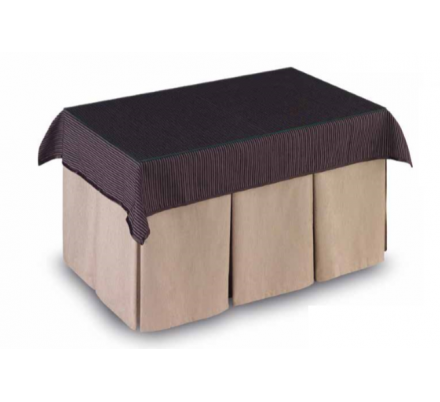 Mesa Camilla Modelo Rocky de 110x70 o 120x70 con Enaguas Incluidas