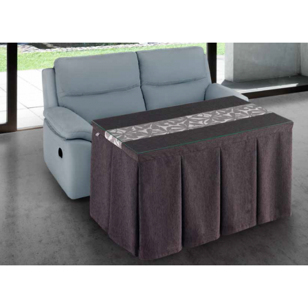 Mesa Camilla Modelo Rocky de 110x70 o 120x70 con Enaguas Incluidas