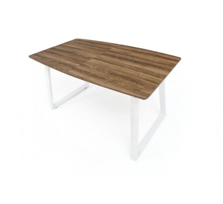 MESA DE COMEDOR EXTENSIBLE POE MDF-ACERO 140(180)X80 VARIOS COLORES