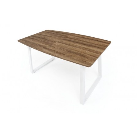 MESA DE COMEDOR EXTENSIBLE POE MDF-ACERO 140(180)X80 VARIOS COLORES