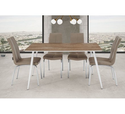 MESA DE COMEDOR PANAMA MDF-ACERO VARIAS MEDIDAS