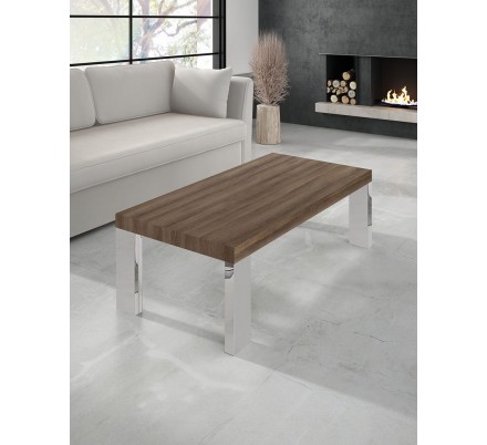 MESA DE CENTRO BÓSFORO MDF-ACERO INOXIDABLE 120X60 VARIOS COLORES