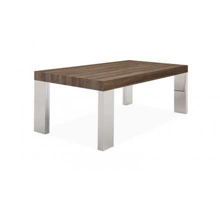 MESA DE CENTRO BÓSFORO MDF-ACERO INOXIDABLE 120X60 VARIOS COLORES