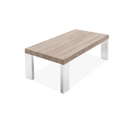 MESA DE CENTRO BÓSFORO MDF-ACERO INOXIDABLE 120X60 VARIOS COLORES