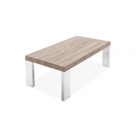 MESA DE CENTRO BÓSFORO MDF-ACERO INOXIDABLE 120X60 VARIOS COLORES