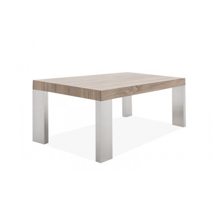 MESA DE CENTRO BÓSFORO MDF-ACERO INOXIDABLE 120X60 VARIOS COLORES