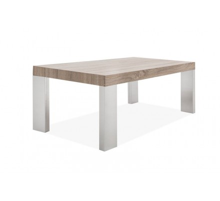 MESA DE CENTRO BÓSFORO MDF-ACERO INOXIDABLE 120X60 VARIOS COLORES