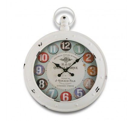 RELOJ DE PARED BLANCO 79X60CM - Imagen 1