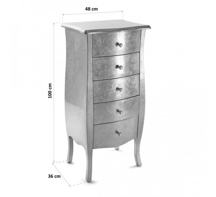 MESA COMODA SILVER CAGLIARI - Imagen 6