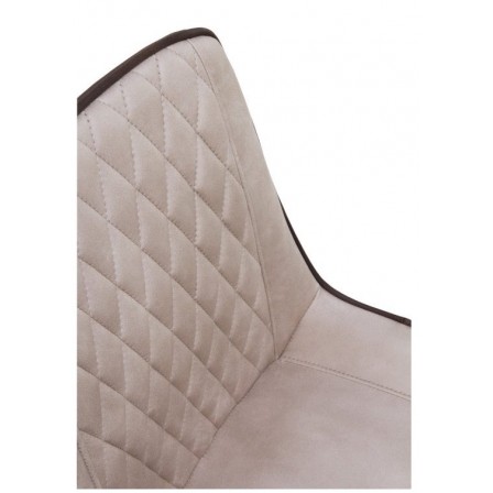 SILLÓN GIRATORIO TAPIZADO MODELO MAURO PATAS METALICAS TERCIOPELO AZUL