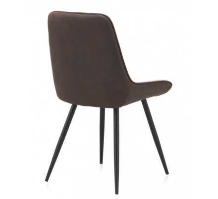 SILLÓN GIRATORIO TAPIZADO MODELO MAURO PATAS METALICAS TERCIOPELO AZUL