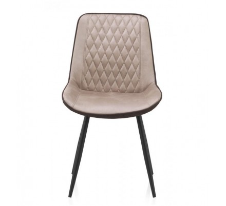 SILLÓN GIRATORIO TAPIZADO MODELO MAURO PATAS METALICAS TERCIOPELO AZUL