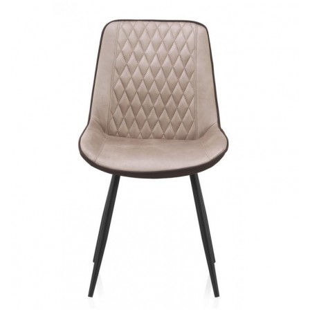 SILLÓN GIRATORIO TAPIZADO MODELO MAURO PATAS METALICAS TERCIOPELO AZUL