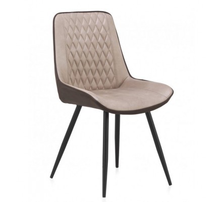 SILLÓN GIRATORIO TAPIZADO MODELO MAURO PATAS METALICAS TERCIOPELO AZUL