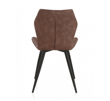 SILLÓN GIRATORIO TAPIZADO MODELO MAURO PATAS METALICAS TERCIOPELO AZUL