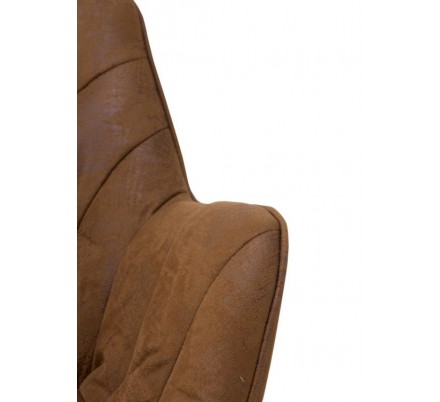 SILLÓN GIRATORIO TAPIZADO MODELO MAURO PATAS METALICAS TERCIOPELO AZUL