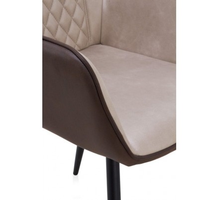 SILLÓN GIRATORIO TAPIZADO MODELO MAURO PATAS METALICAS TERCIOPELO AZUL