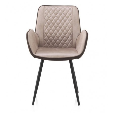 SILLÓN GIRATORIO TAPIZADO MODELO MAURO PATAS METALICAS TERCIOPELO AZUL
