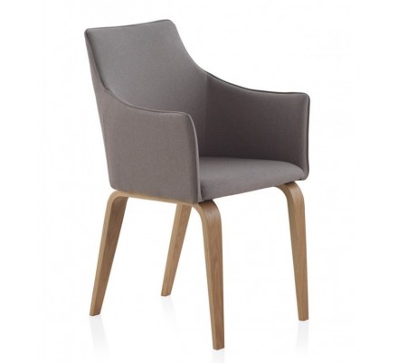 SILLÓN GIRATORIO TAPIZADO MODELO MAURO PATAS METALICAS TERCIOPELO AZUL