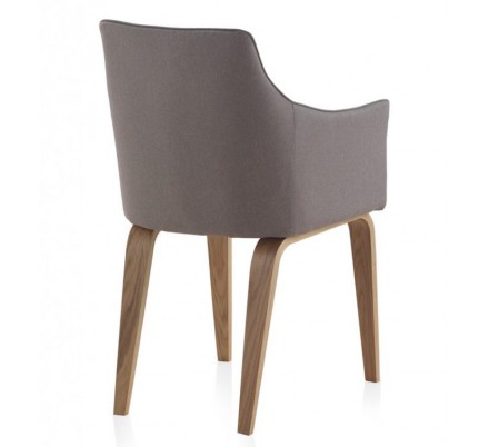 SILLÓN GIRATORIO TAPIZADO MODELO MAURO PATAS METALICAS TERCIOPELO AZUL