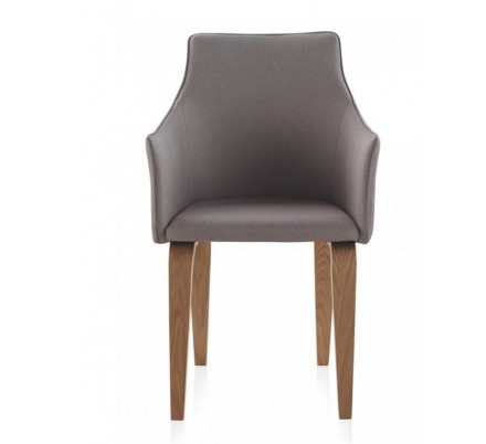 SILLÓN GIRATORIO TAPIZADO MODELO MAURO PATAS METALICAS TERCIOPELO AZUL