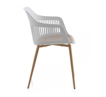 SILLÓN GIRATORIO TAPIZADO MODELO MAURO PATAS METALICAS TERCIOPELO AZUL
