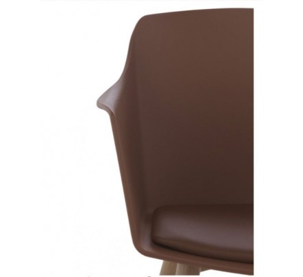 SILLÓN GIRATORIO TAPIZADO MODELO MAURO PATAS METALICAS TERCIOPELO AZUL