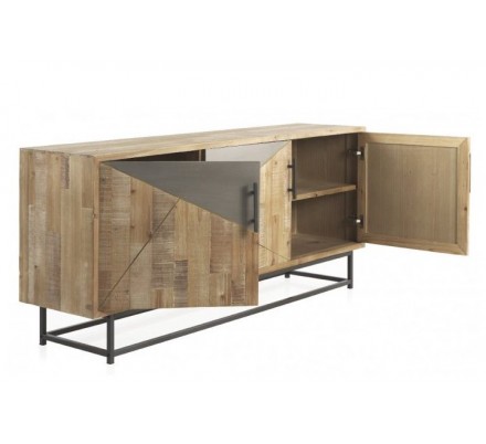 APARADOR 3 PUERTAS 3 CAJONES MODELO DISSET MADERA DE ACACIA 160x105